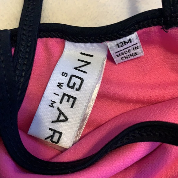 INGEAR Swim Baby Swimsuit 12M EUC Pink Black - Picture 8 of 8